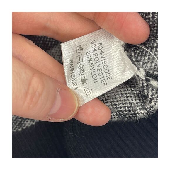 Belldini Sweater Women's Medium Multicolor Printed Viscose Long Sleeve Pullover - Picture 8 of 9